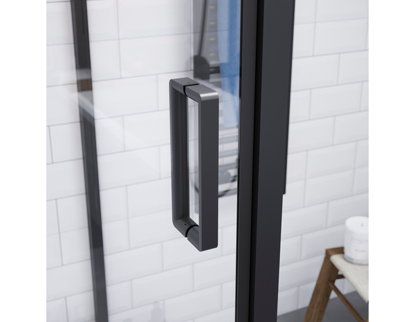 Porte de douche pivotante "Calia" l.90 cm en verre transparent - Cooke and Lewis - Brico Dépôt