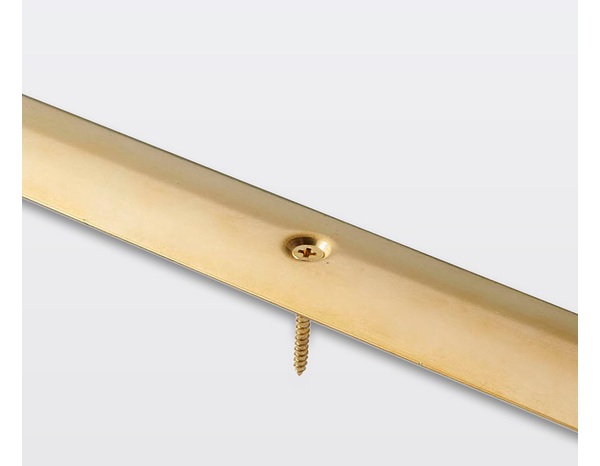 Barre de seuil en acier laitonné - L. 830 x l. 30 mm - GoodHome - Brico Dépôt