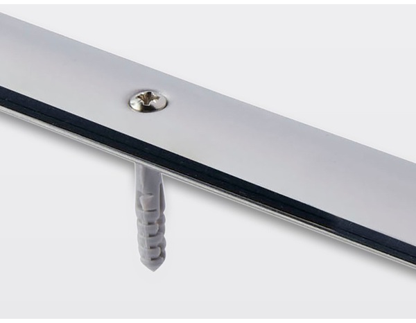 Barre de seuil en inox chromé long. 1800 x larg. 30 mm - Brico Dépôt