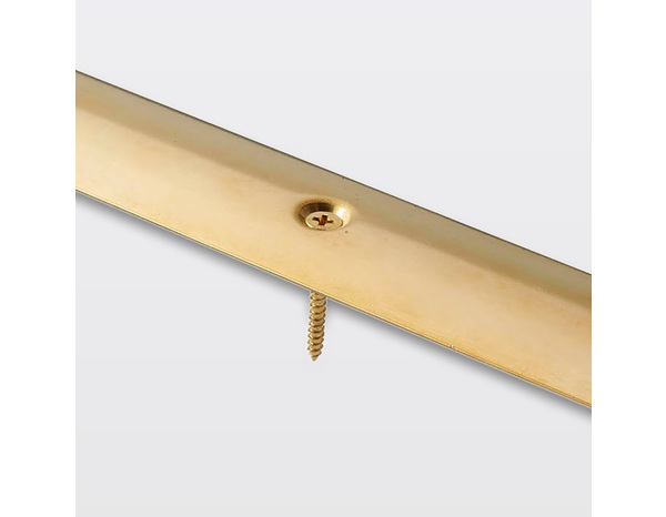 Barre de seuil en acier laitonné - L. 930 x l. 30 mm - Brico Dépôt