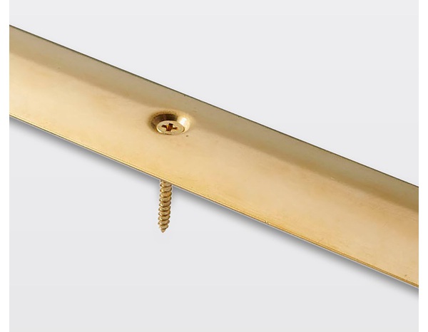 Barre de seuil en acier laitonné long. 1800 x larg. 30 mm - Brico Dépôt