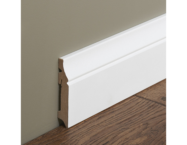 Plinthe moulurée blanche - L. 220 x l. 10 cm x Ép. 19 mm - GoodHome - Brico Dépôt