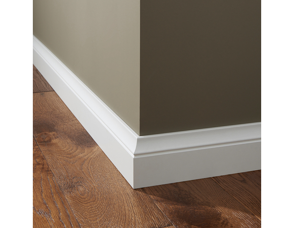 Plinthe moulurée blanche - L. 220 x l. 10 cm x Ép. 19 mm - GoodHome - Brico Dépôt