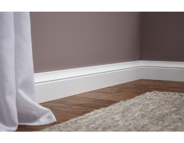 Plinthe moulurée blanche - L. 220 x l. 10 cm x Ép. 19 mm - GoodHome - Brico Dépôt