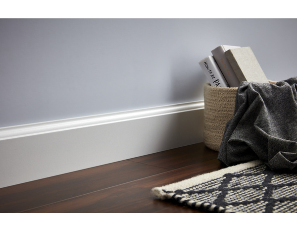 Plinthe moulurée blanche L. 220 cm x l. 90 mm x Ép. 16 mm - GoodHome - Brico Dépôt