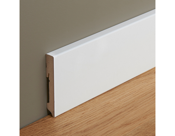 Plinthe moulurée blanche L. 220 cm x l. 100 mm x Ép. 16 mm - GoodHome - Brico Dépôt