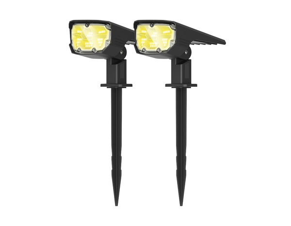 Lot de 2 projecteurs solaires kyf-solar-001 - Brico Dépôt