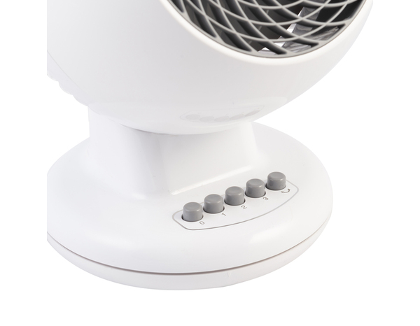 Ventilateur de table oscillant 3 vitesses - Blanc - Brico Dépôt
