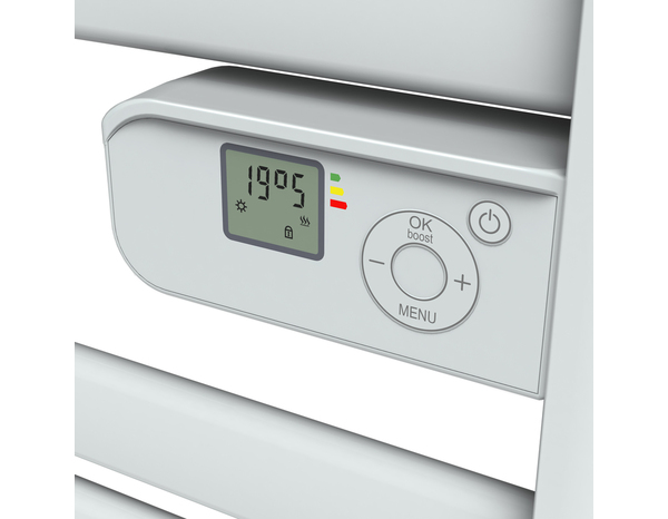 Sèche-serviettes avec barres plates "Melor" 500 W + Soufflerie 1 000 W - Brico Dépôt