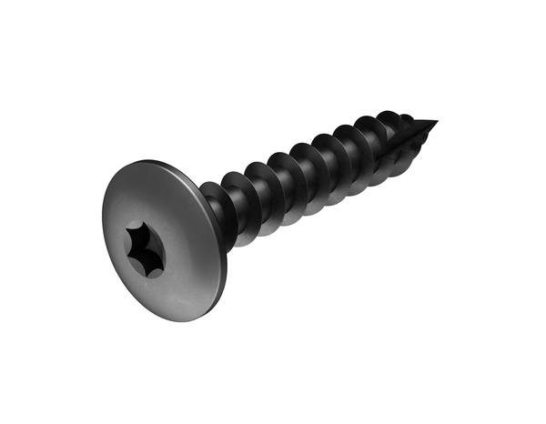 Boite de 2 kg de vis de penture, noire tête plate Torx 7 x 40 mm acier carbone - Brenner - Brico Dépôt