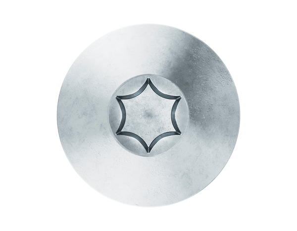 Boite de 2 kg de vis de penture, jaune tête plate Torx 6 x 40 mm acier carbone - Brenner - Brico Dépôt