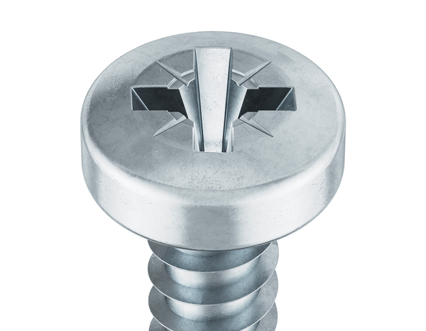 Boite de 2 kg de vis tôle autotaraudeuse tête plate Philips 4.8 x 19 mm acier carbone - Brenner - Brico Dépôt