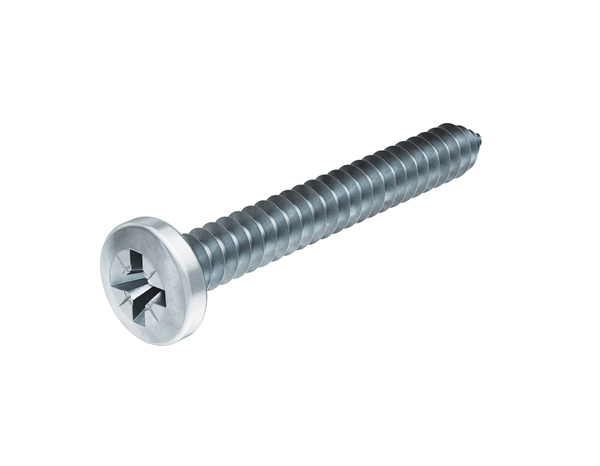 Boite de 2 kg de vis tôle autotaraudeuse tête plate, Philips 6.3 x 50 mm acier carbone - Brenner - Brico Dépôt