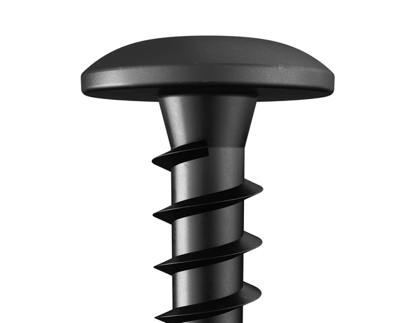 Boite de 2 kg de vis de penture noire tête plate Torx 6 x 30 mm acier carbone - Brenner - Brico Dépôt