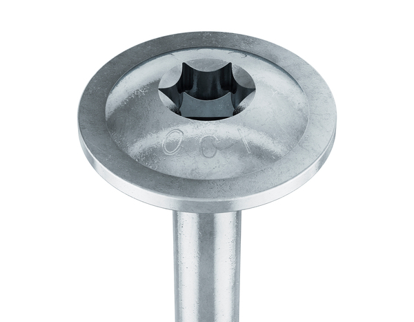 Vis charpente tête large plate Torx filetage partiel 8 x 140 mm - Brenner - Brico Dépôt