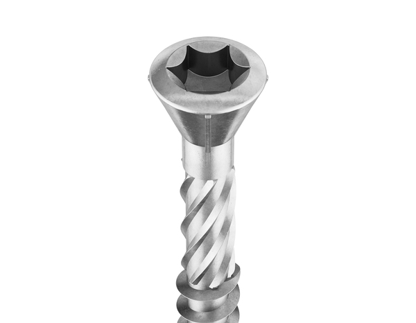 Seau de 500 vis pour terrasse tête fraisée Torx 5 x 50 mm acier inoxydable A2 - Brenner - Brico Dépôt