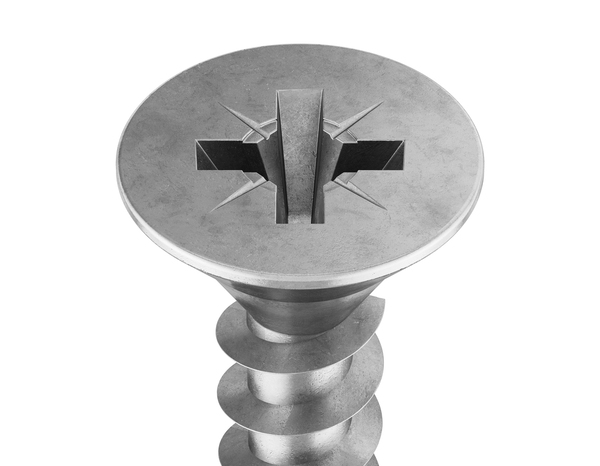 Sachet de 20 vis multi-usage tête fraisée Posidriv 6 x 60 mm acier inoydable A2 - Brenner - Brico Dépôt