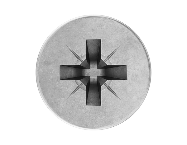 Boite de 50 vis multi-usage tête fraisée Posidriv 6 x 80 mm acier inoydable A4 - Brenner - Brico Dépôt