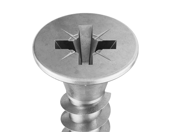 Sachet de 12 vis multi-usage tête fraisée Posidriv 6 x 80 mm acier inoydable A4 - Brenner - Brico Dépôt