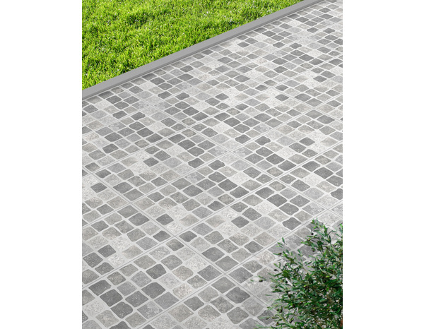 Carrelage de sol extérieur "Pavé" gris - l.30 x L.61 cm - Brico Dépôt