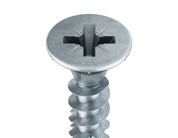 Boite de 2 kg de vis multi-usage tête fraisée, Posidriv 4 x 25 mm - Brenner - Brico Dépôt