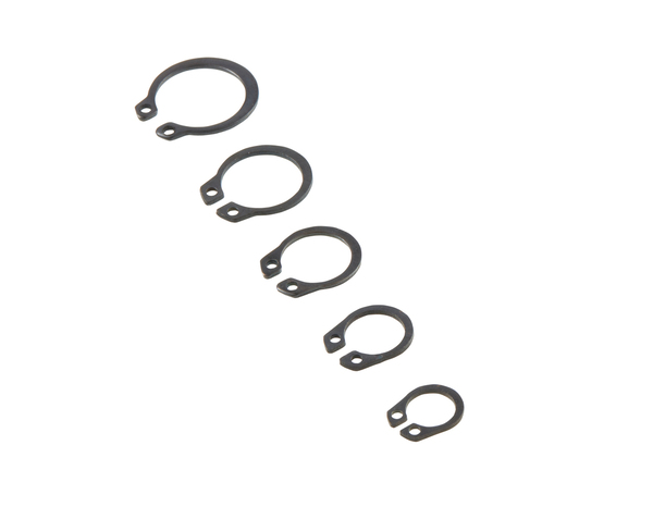 Boite de 50 circlips assortis 8-10-12-14-17 ressort en acier - Brenner - Brico Dépôt