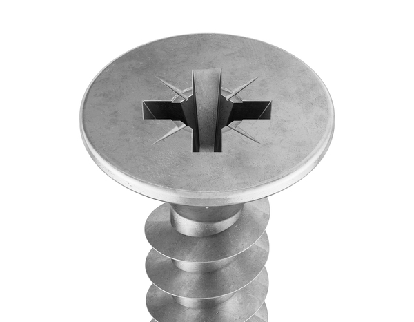 Sachet de 15 vis multi-usage tête fraisée Posidriv 5 x 60 mm acier inoydable A4 - Brenner - Brico Dépôt