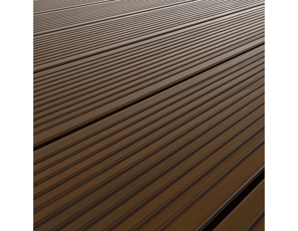 Lame composite marron "Neva" L. 2,2 m x l. 14,5 cm x Ep. 2,1 cm - Marque BLOOMA - Brico Dépôt