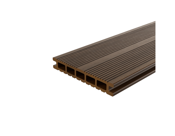 Lame composite marron "Neva" L. 2,2 m x l. 14,5 cm x Ep. 2,1 cm - Marque BLOOMA - Brico Dépôt