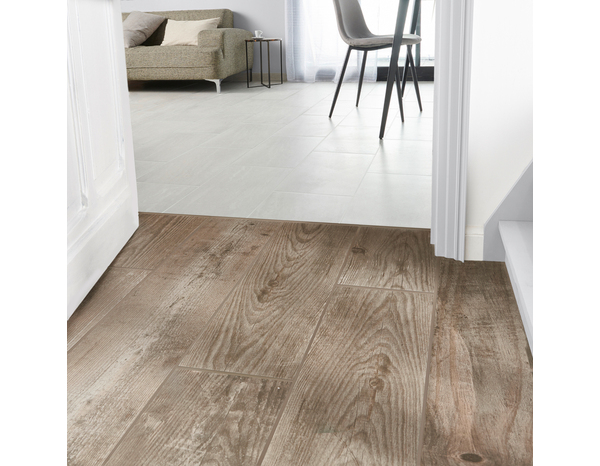 Carrelage de sol intérieur "Cotage Wood" beige - l. 20 x L. 120 cm - Colours - Brico Dépôt