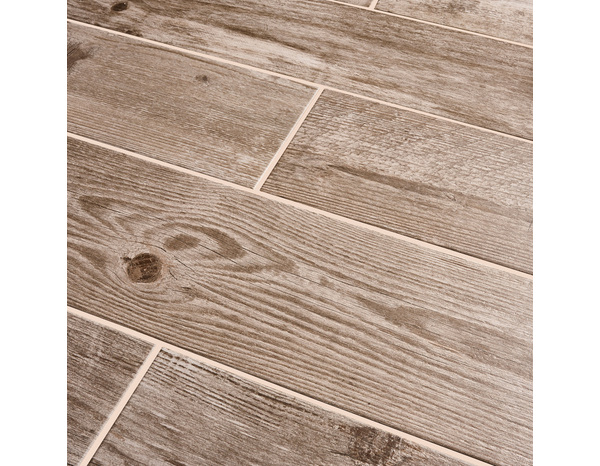 Carrelage de sol intérieur "Cotage Wood" beige - l. 20 x L. 120 cm - Colours - Brico Dépôt