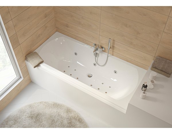 Baignoire balnéo droite « Malya » - 180 X 80 cm - Allibert - Brico Dépôt