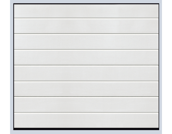 Porte de garage sectionnelle motorisée - Blanc - Brico Dépôt