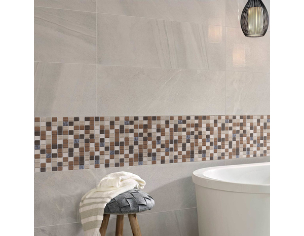 Mosaïque "Triesto" mix beige - l. 30 x L. 30 cm - Colours - Brico Dépôt