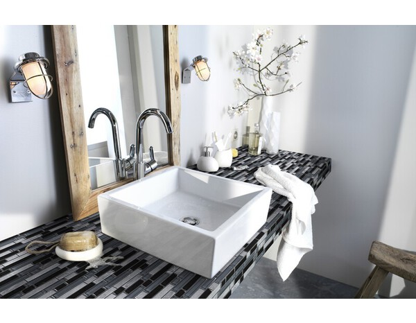 Mosaïque "Bolognia" gris - l. 30 x L. 30,4 cm - Colours - Brico Dépôt