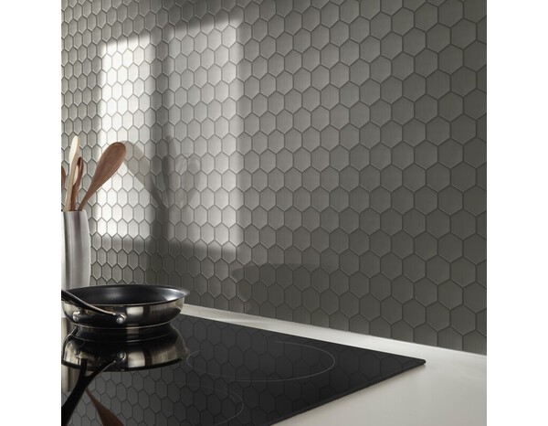 Mosaïque "Albena" gris - l. 30 x L. 30 cm - GoodHome - Brico Dépôt