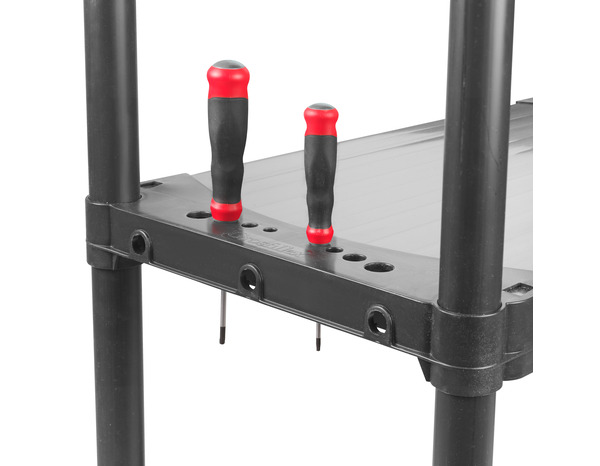 Etagère résine noir "Liane" l. 120 cm x H. 175 cm x P. 40 cm - Cooke and Lewis - Brico Dépôt