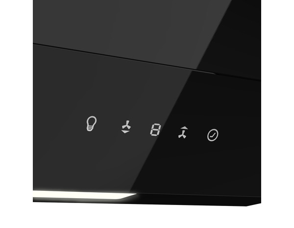 Hotte inclinée "Link" noire - 60 cm - Cooke and Lewis - Brico Dépôt