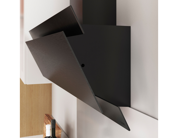 Hotte inclinée "Link" noire - 90 cm - Cooke and Lewis - Brico Dépôt