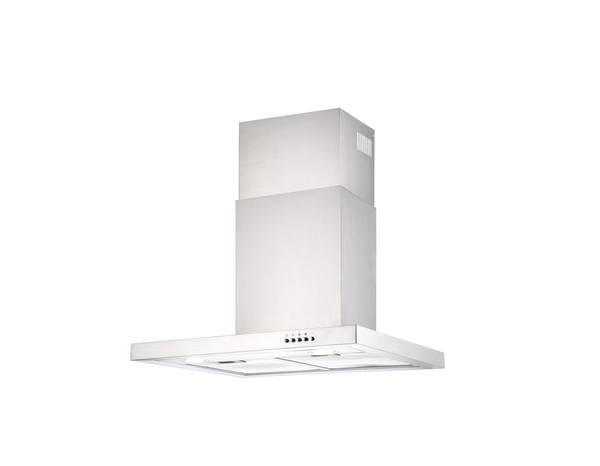 Hotte cheminée en inox rectangulaire - 60 cm - Brico Dépôt