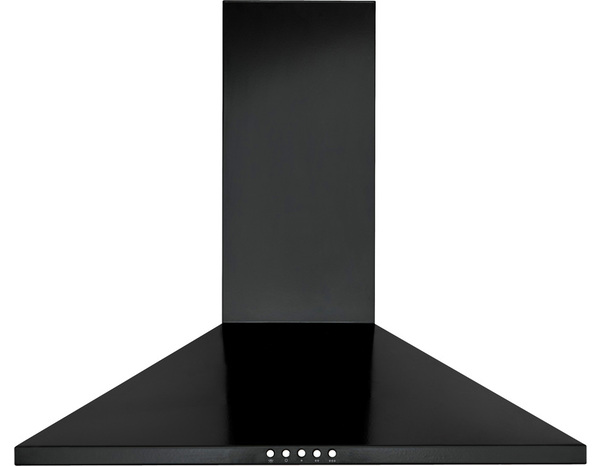 Hotte cheminée de cuisine noire - 60 cm - Brico Dépôt