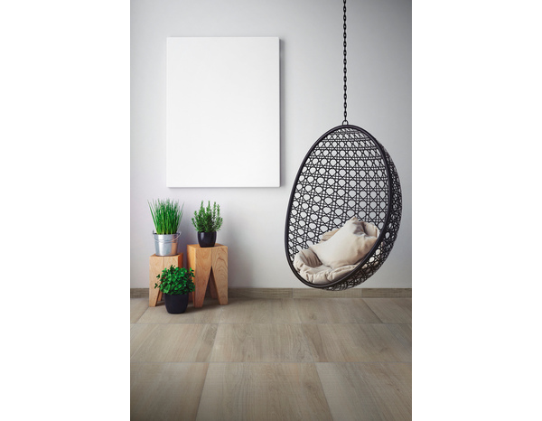 Carrelage de sol intérieur "Larix" gris - l. 45,7 x L. 45,7 cm - Brico Dépôt