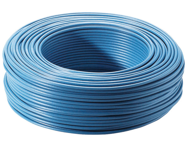 Fil électrique H07VU 2,5 mm² bleu - 100 m - Brico Dépôt