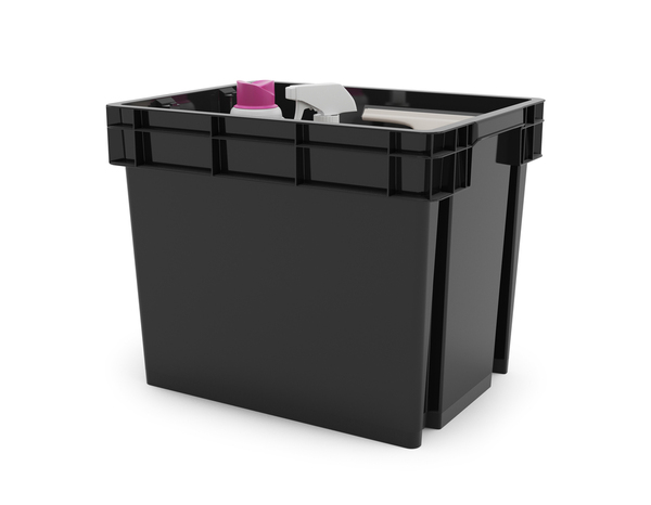 Bac de rangement gris 24 L "Xago" - Form - Brico Dépôt