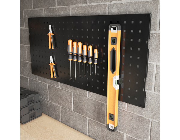 Panneau perforé noir H. 40 cm x l. 94,9 cm - Cooke and Lewis - Brico Dépôt