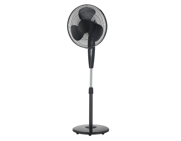 Ventilateur sur pied oscillant noir 55 W - Brico Dépôt