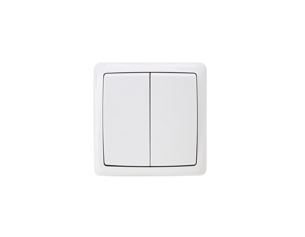 Double va et vient en saillie blanc "Barran" - Brico Dépôt