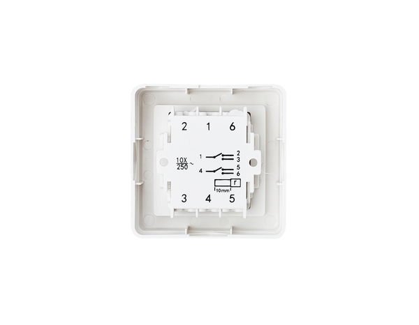 Interrupteur va et vient blanc en saillie - Brico Dépôt