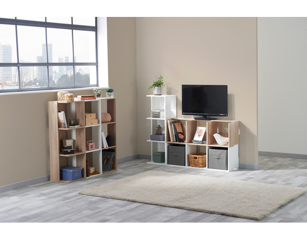 Cube "Brick" 3 cases - Blanc - Brico Dépôt