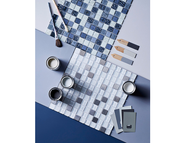 Mosaïque "Prate" blanc - l. 30 x L. 30 cm - Colours - Brico Dépôt